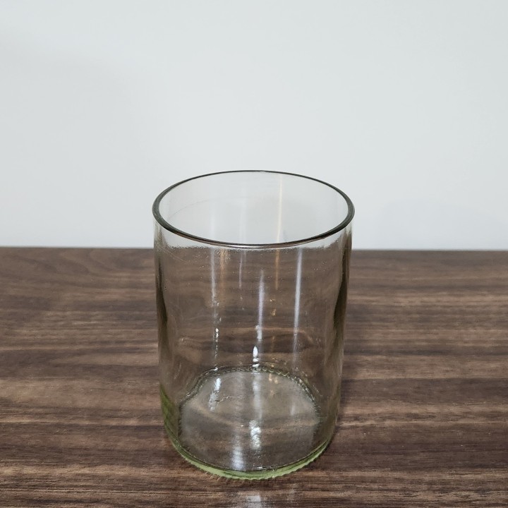 Vaso bajo transparente