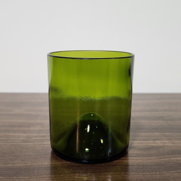 Vaso bajo de color verde